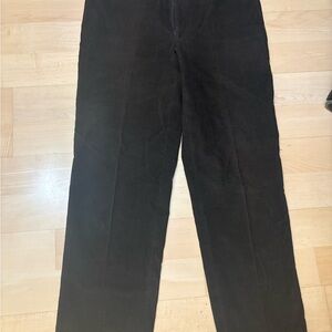 Canali Dark Brown Corduroy Trousers - Made in Italy - 100% Cotton